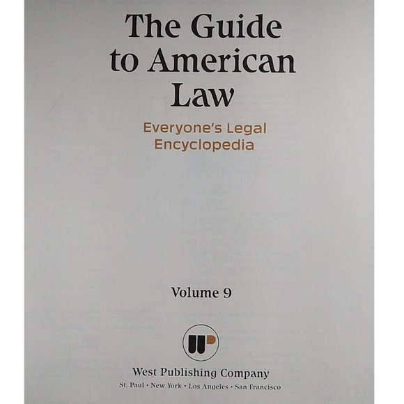The Guide to American Law Everyone's Legal Encyclopedia Volume 9 Remission Surch - Picture 4 of 5